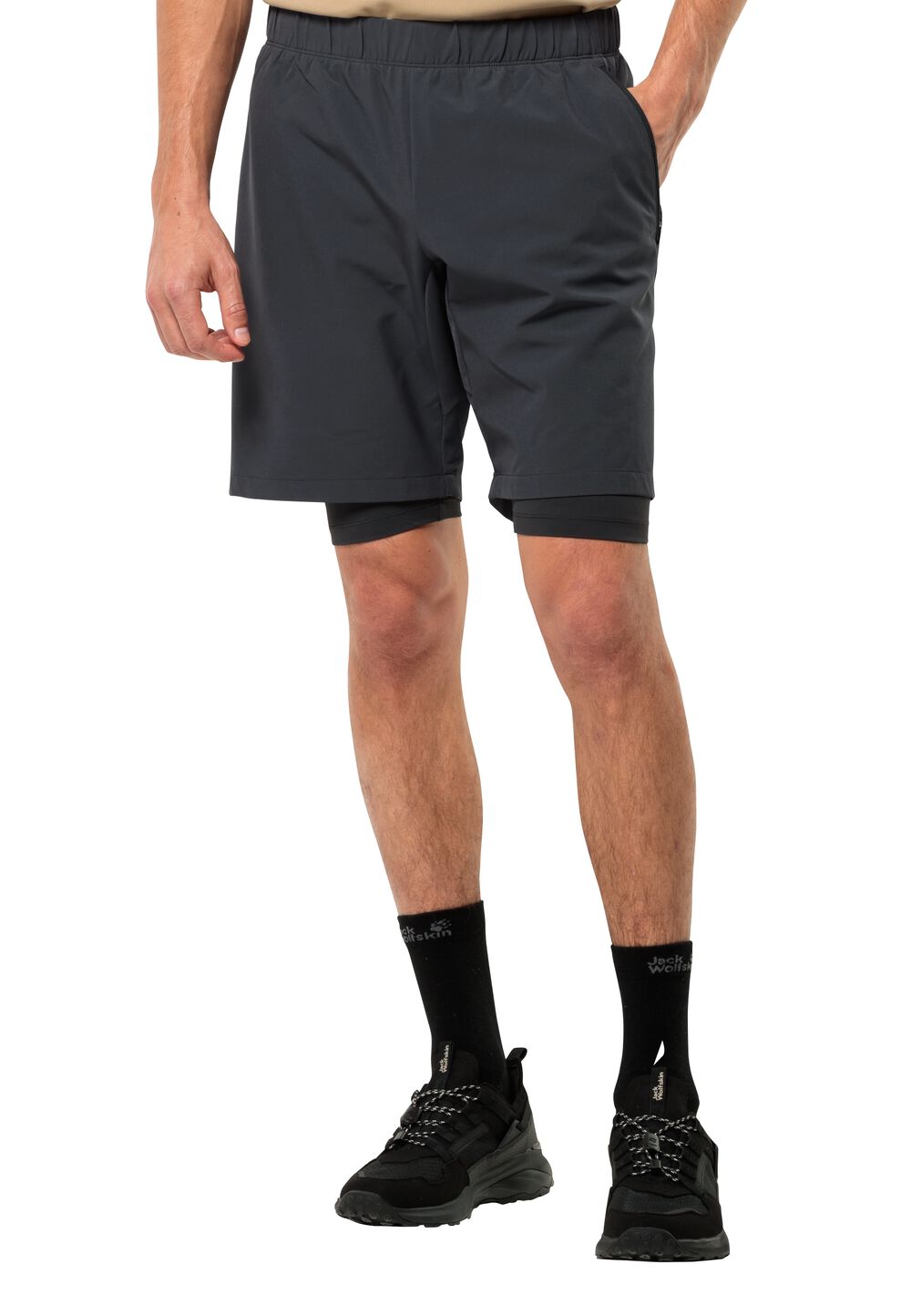 Jack Wolfskin Kurze Hose Herren Bike Commute Shorts Men XXL phantom phantom von Jack Wolfskin