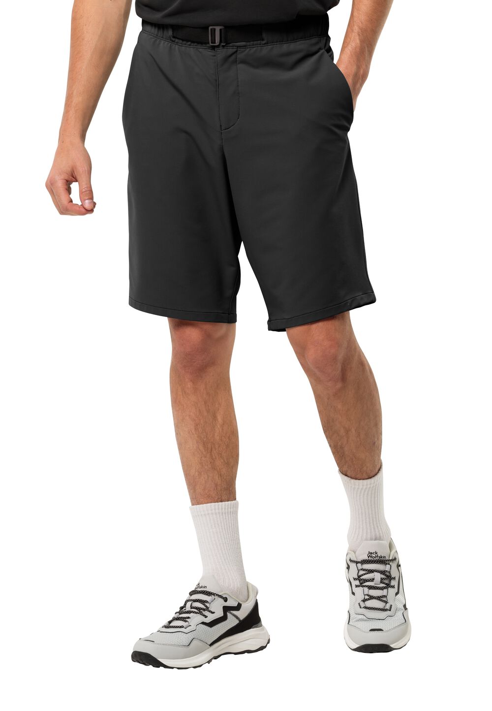 Jack Wolfskin Kurze Hose Herren Wandermood Shorts Men 46 schwarz granite black von Jack Wolfskin