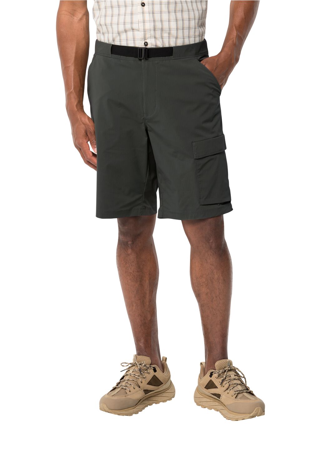 Jack Wolfskin Kurze Hose Herren Wanderthirst Shorts Men 46 schwarz granite black von Jack Wolfskin