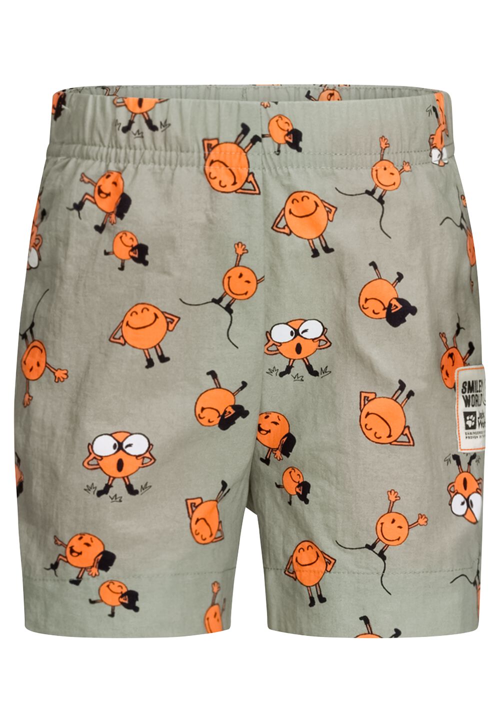 Jack Wolfskin Kurze Hose Kinder Smileyworld Shorts Kids 140 braun ICON mint leaf von Jack Wolfskin