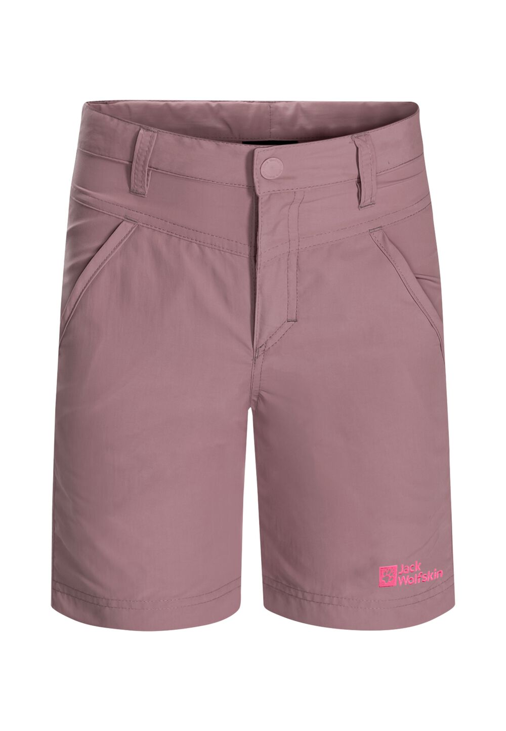 Jack Wolfskin Kurze Outdoorhose Kinder Sun Shorts Kids 176 ash mauve ash mauve von Jack Wolfskin