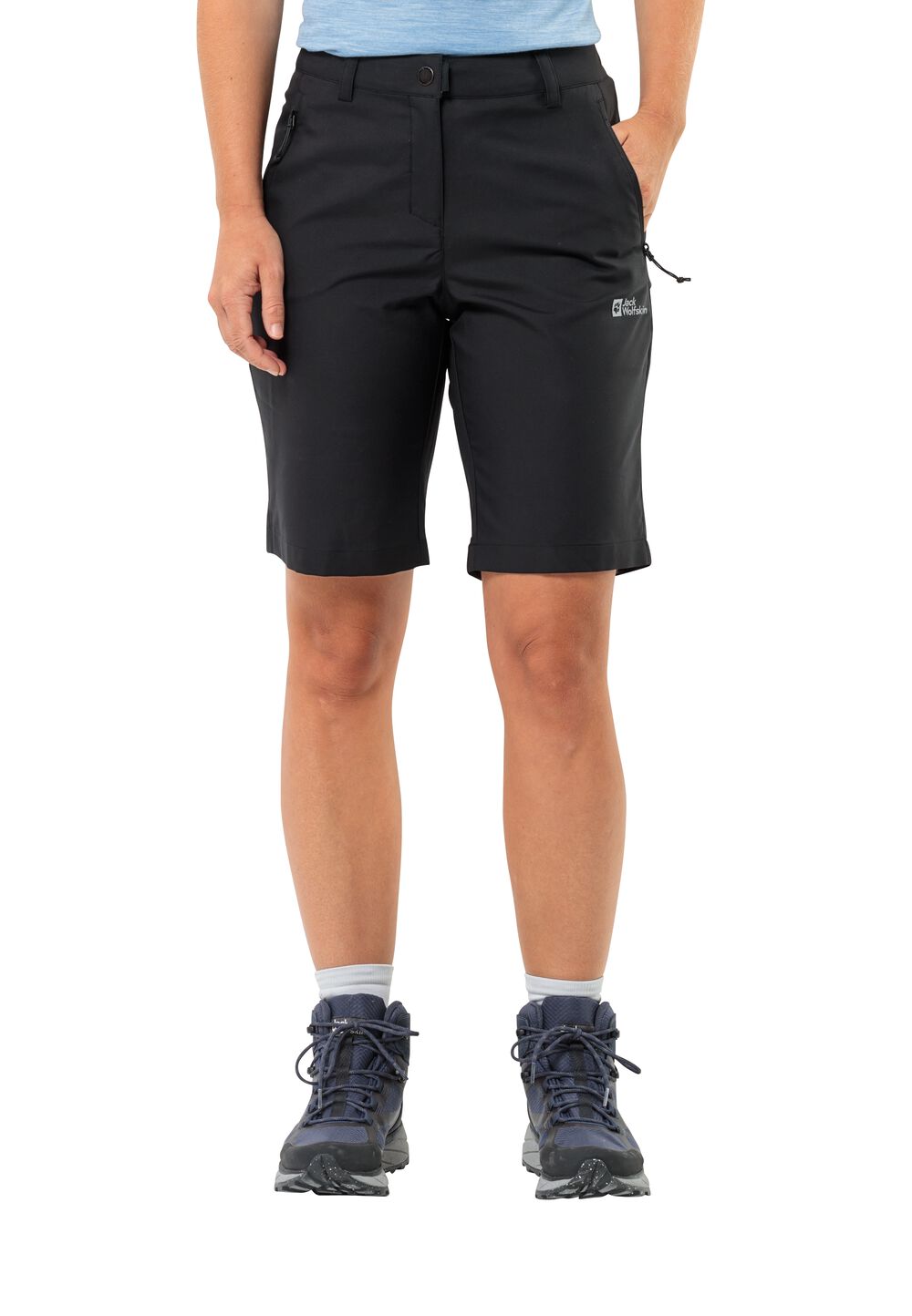 Jack Wolfskin Kurze Softshellhose Damen Active Track Shorts Women 36 schwarz black von Jack Wolfskin