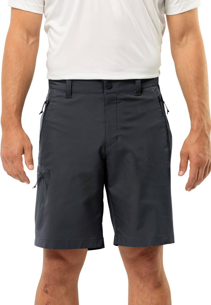 Jack Wolfskin Kurze Softshellhose Herren Active Track Shorts Men 46 phantom Phantom von Jack Wolfskin