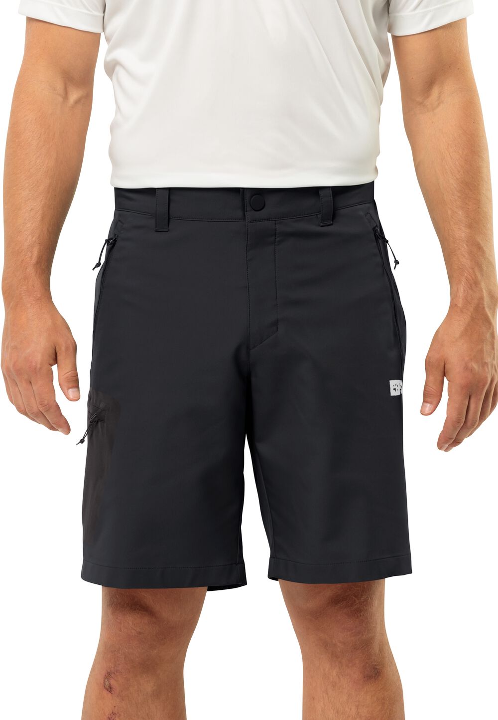 Jack Wolfskin Kurze Softshellhose Herren Active Track Shorts Men 46 schwarz black von Jack Wolfskin