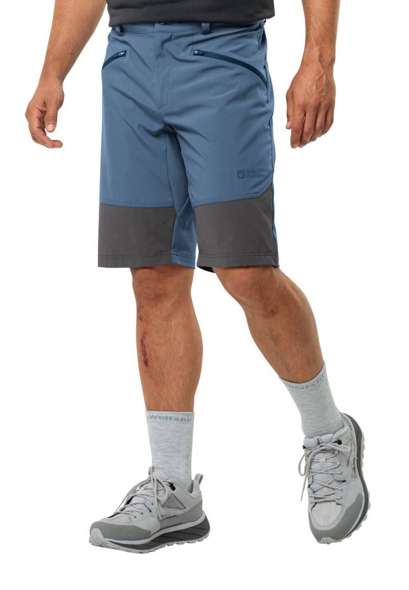 Jack Wolfskin Kurze Softshellhose Herren Hiking Alpine Short Men 56 elemental blue Elemental Blue von Jack Wolfskin