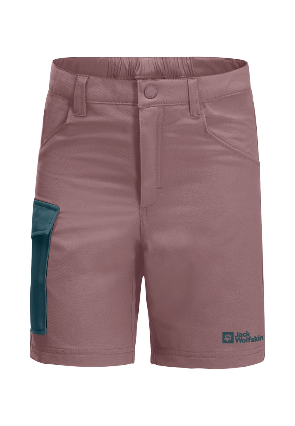 Jack Wolfskin Kurze Softshellhose Kinder Active Shorts Kids 116 ash mauve ash mauve von Jack Wolfskin