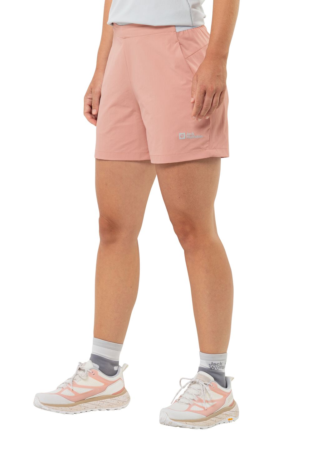 Jack Wolfskin Kurze Wanderhose Damen Prelight Shorts Women L braun rose dawn von Jack Wolfskin