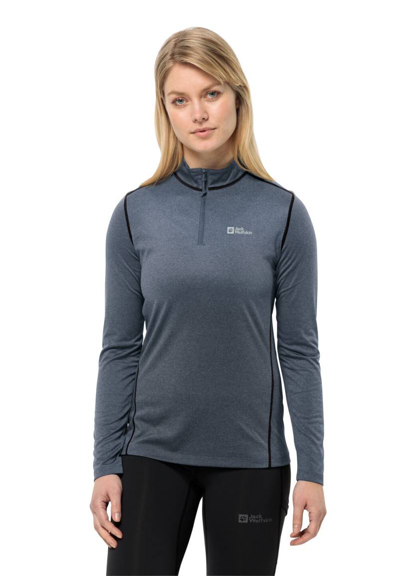 Jack Wolfskin Langarm Funktionsshirt Damen SKY Thermal HZ Women L graphite / cool grey Graphite / Cool Grey von Jack Wolfskin