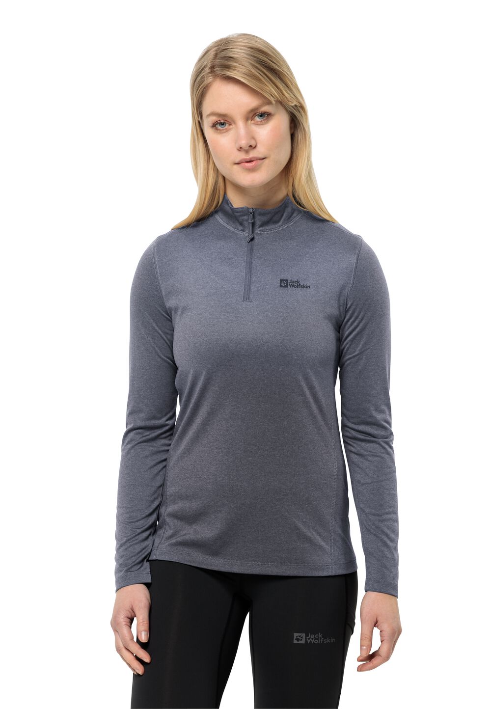 Jack Wolfskin Langarm Funktionsshirt Damen SKY Thermal HZ Women XS dolphin dolphin von Jack Wolfskin