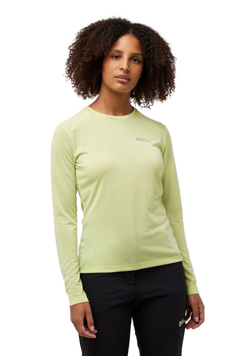 Jack Wolfskin Langarm Funktionsshirt Damen Vonnan LS T-Shirt Women 2XL cool matcha cool matcha von Jack Wolfskin