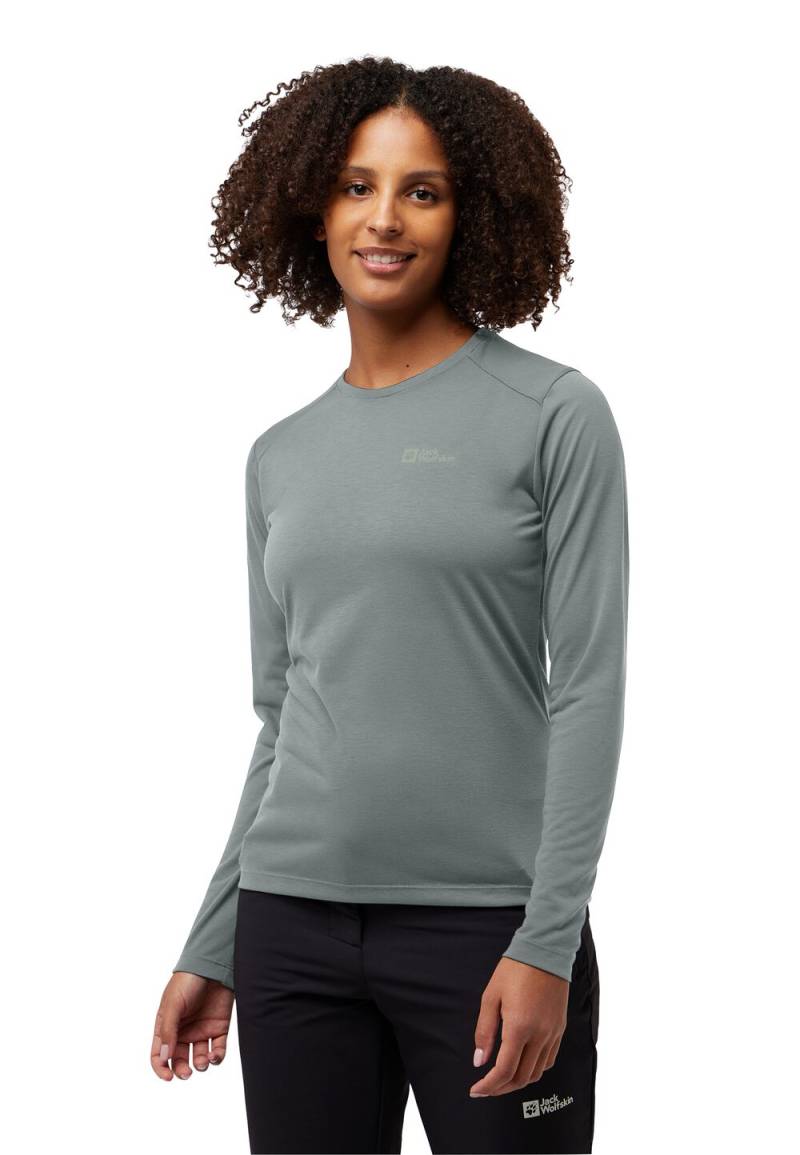 Jack Wolfskin Langarm Funktionsshirt Damen Vonnan LS T-Shirt Women 2XL slate green slate green von Jack Wolfskin