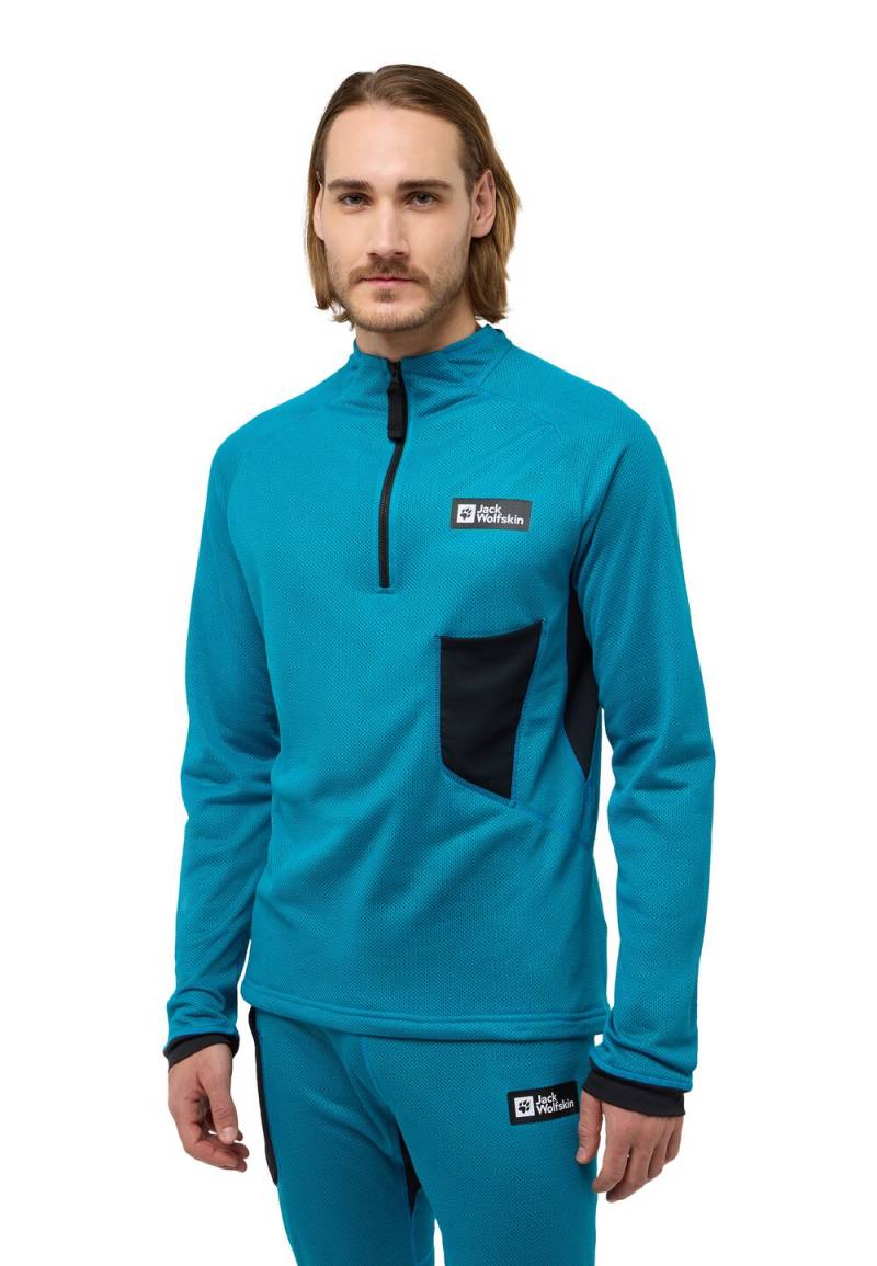 Jack Wolfskin Langarm Funktionsshirt Herren Expdn Octa HZ Men XL everest blue everest blue von Jack Wolfskin