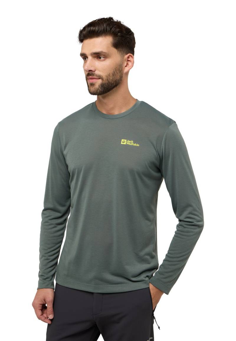 Jack Wolfskin Langarm Funktionsshirt Herren Vonnan LS T-Shirt Men 2XL slate green slate green von Jack Wolfskin