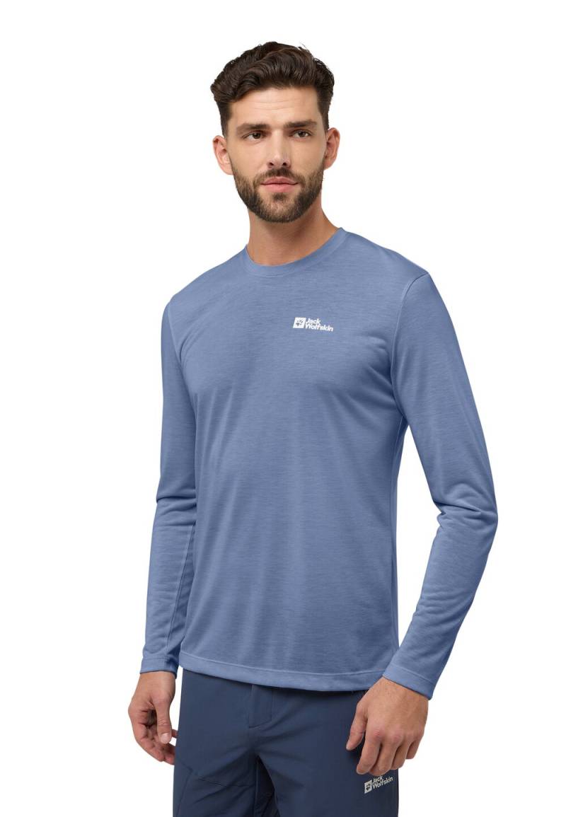 Jack Wolfskin Langarm Funktionsshirt Herren Vonnan LS T-Shirt Men M nature blue nature blue von Jack Wolfskin