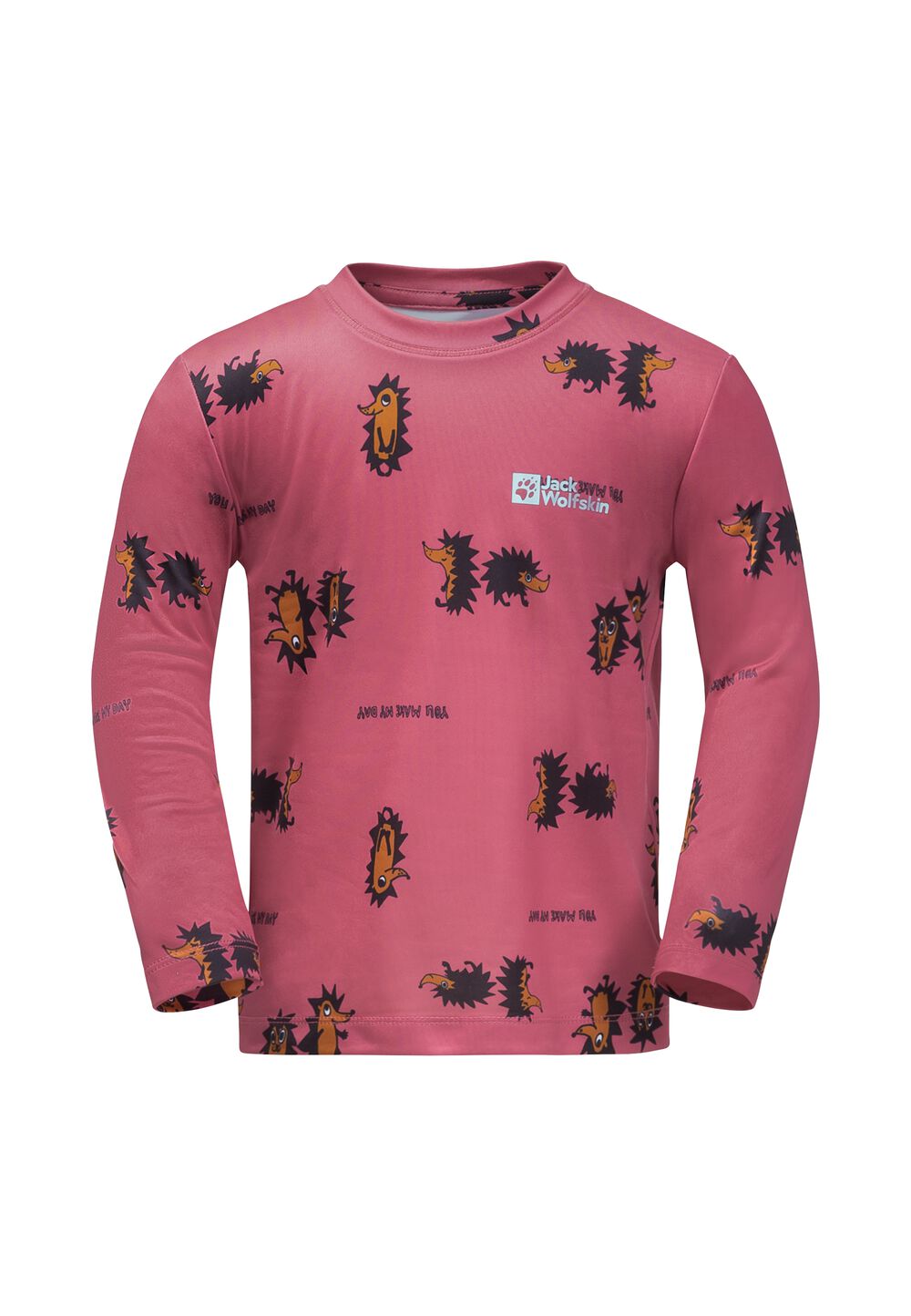 Jack Wolfskin Langarm Funktionsshirt Kinder Gleely Print Longsleeve Kids 104 soft pink 51 soft pink 51 von Jack Wolfskin