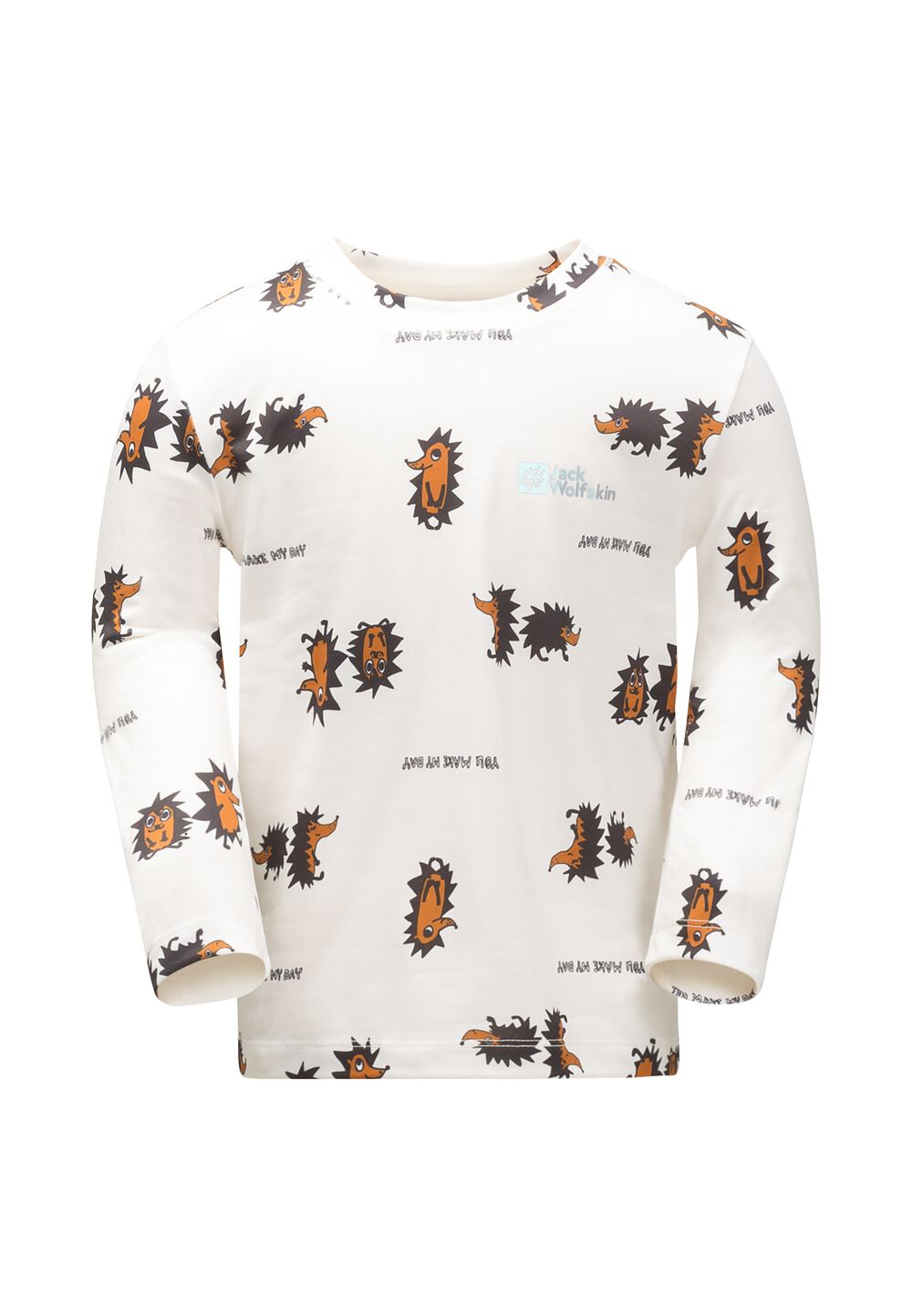 Jack Wolfskin Langarm Funktionsshirt Kinder Gleely Print Longsleeve Kids 116 cotton white allover cotton white allover von Jack Wolfskin