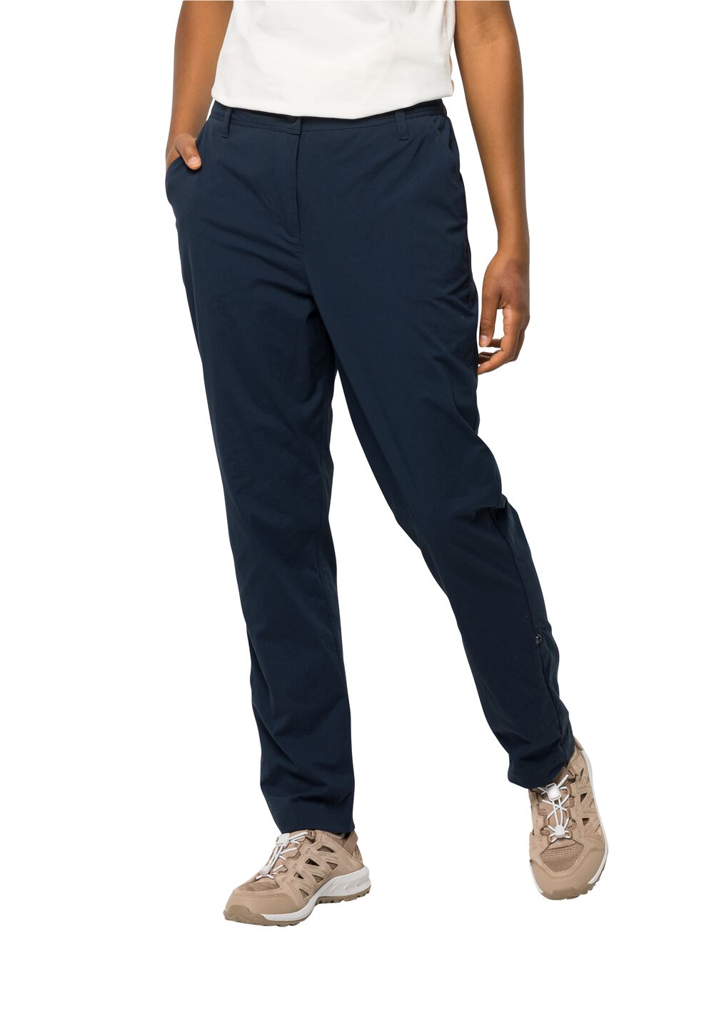 Jack Wolfskin Lange Hose Damen Desert Roll UP Pants Women 34 blau night blue von Jack Wolfskin