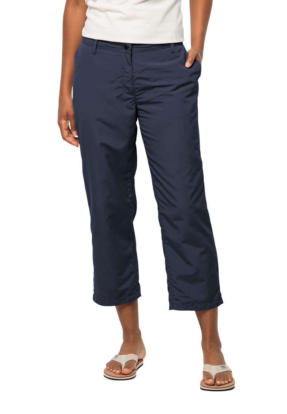 Jack Wolfskin Lange Hose Damen Kalahari 7/8 Pants Women 38 blau night blue von Jack Wolfskin