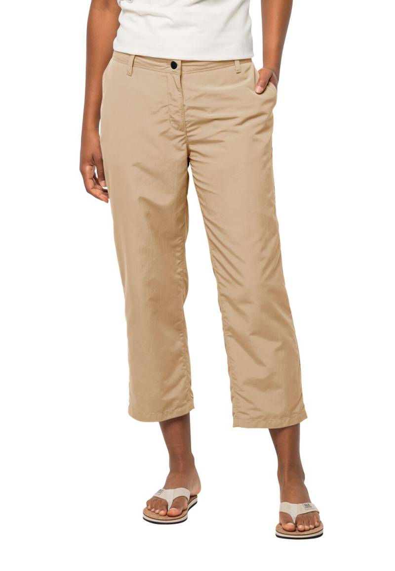 Jack Wolfskin Lange Hose Damen Kalahari 7|8 Pants Women 42 sand storm sand storm von Jack Wolfskin