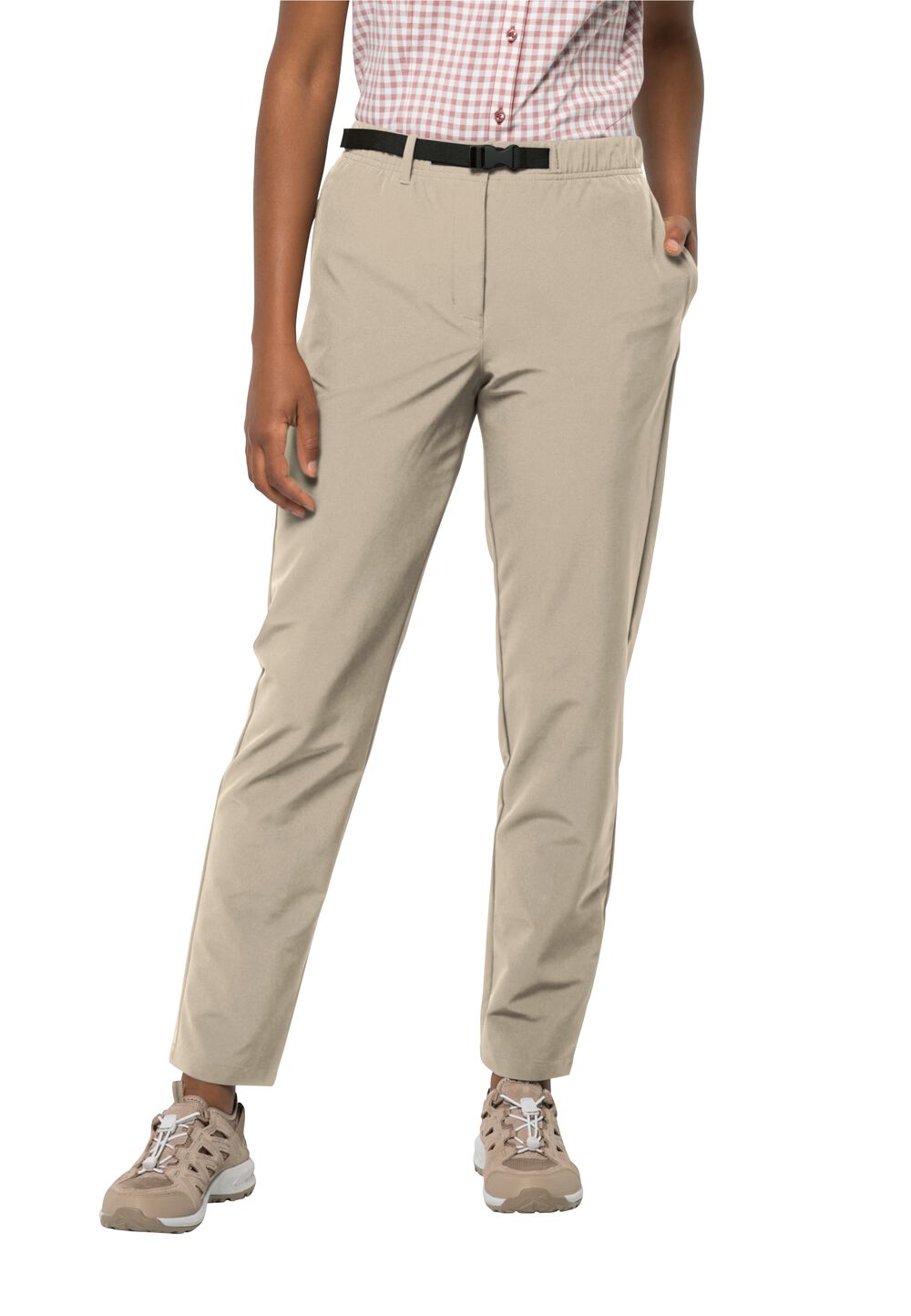 Jack Wolfskin Lange Hose Damen Summer Walk Pants Women 36 white pepper white pepper von Jack Wolfskin