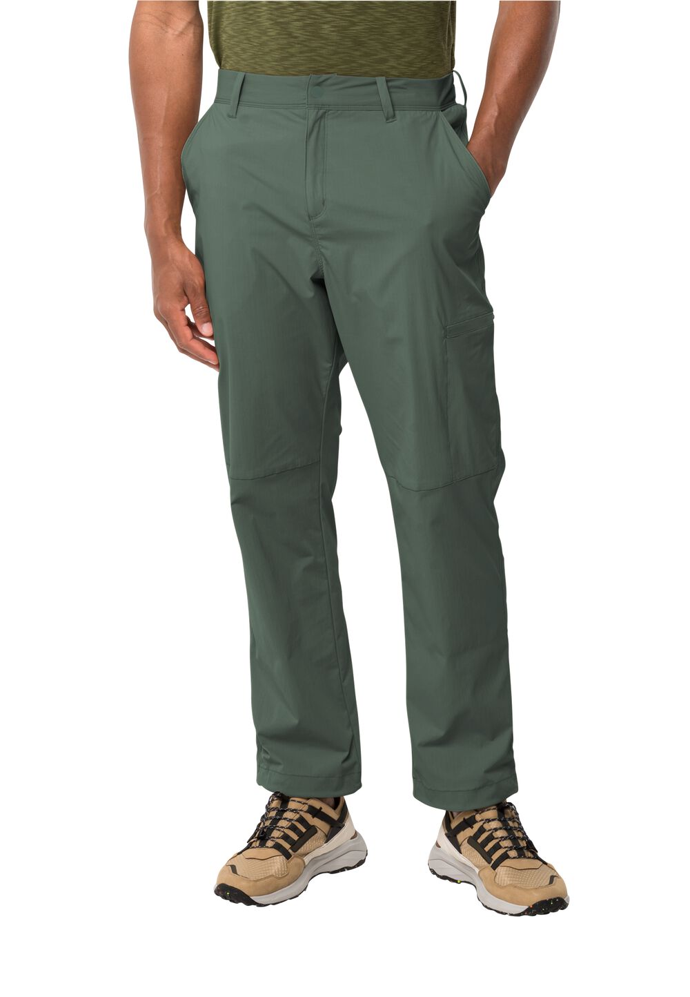 Jack Wolfskin Lange Hose Herren Wanderthirst Pants Men 46 hedge green hedge green von Jack Wolfskin