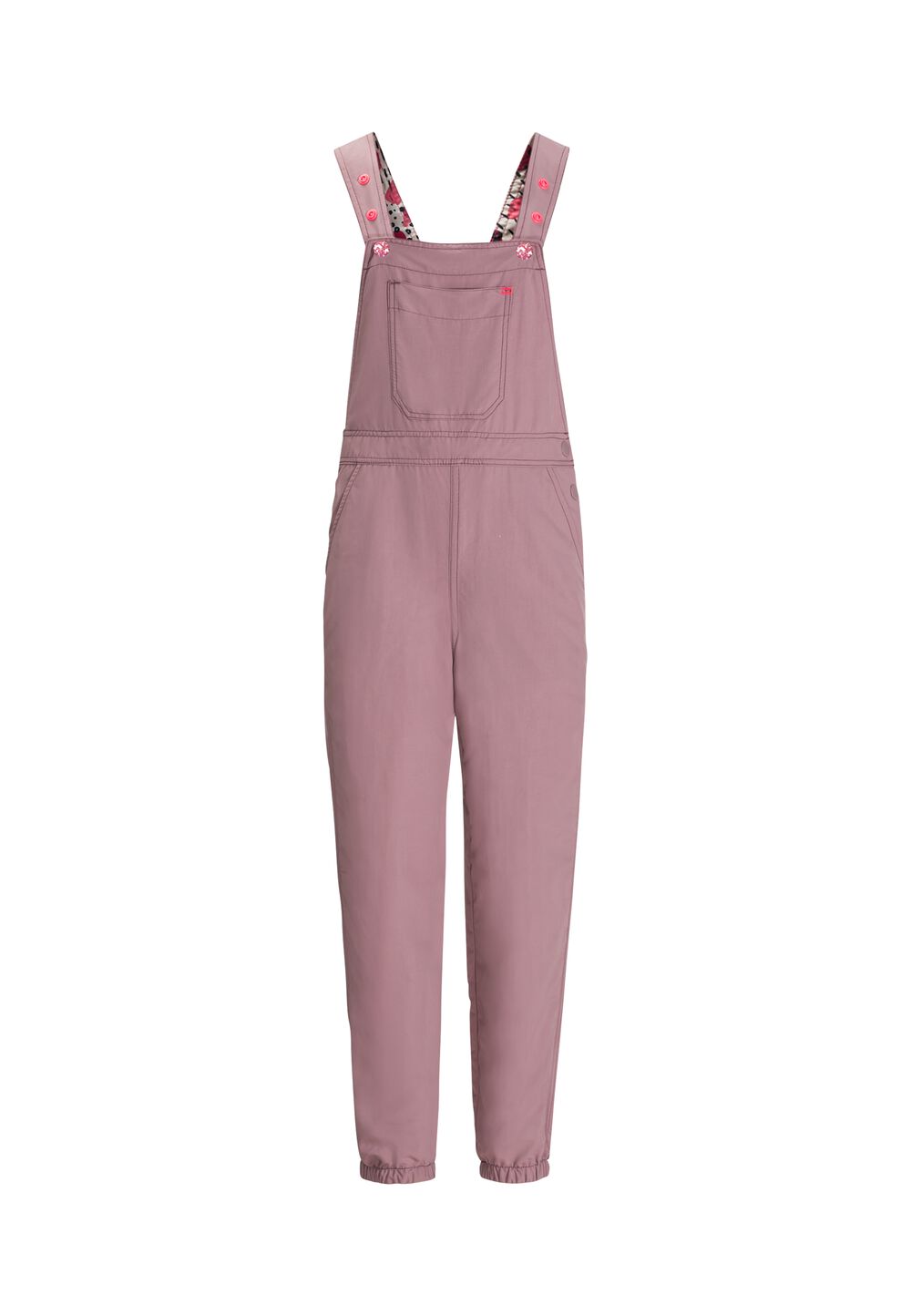 Jack Wolfskin Latzhose Kinder Villi Long Overall Kids 116 ash mauve ash mauve von Jack Wolfskin