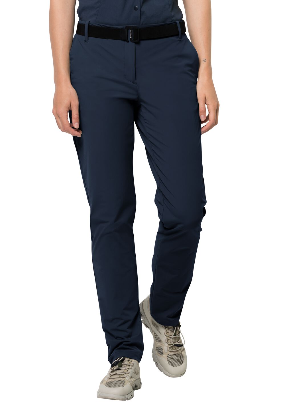 Jack Wolfskin Leichte Funktionshose Damen Packs & GO Pant Women S blau night blue von Jack Wolfskin