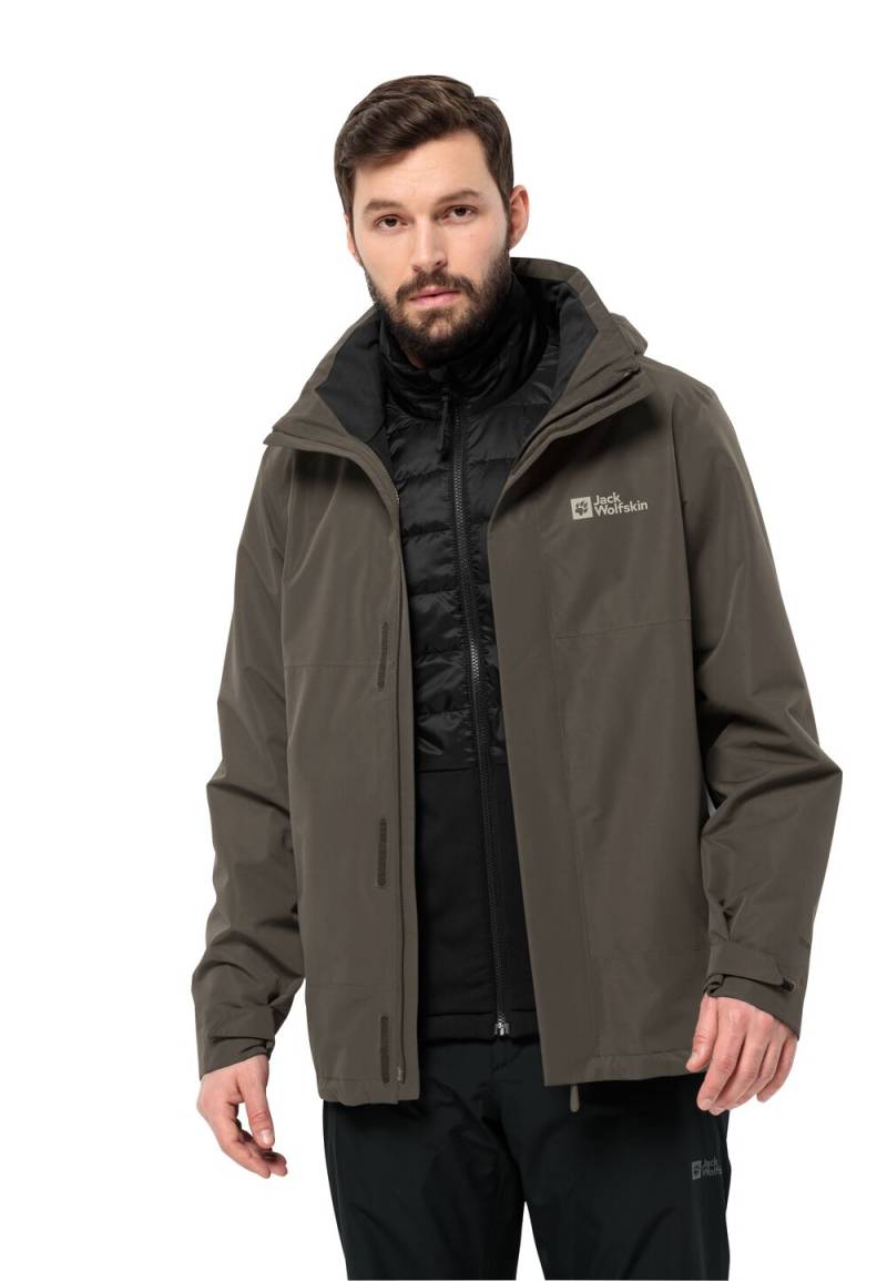 Jack Wolfskin Luntal 3in1 Jacket Men L cold coffee cold coffee von Jack Wolfskin