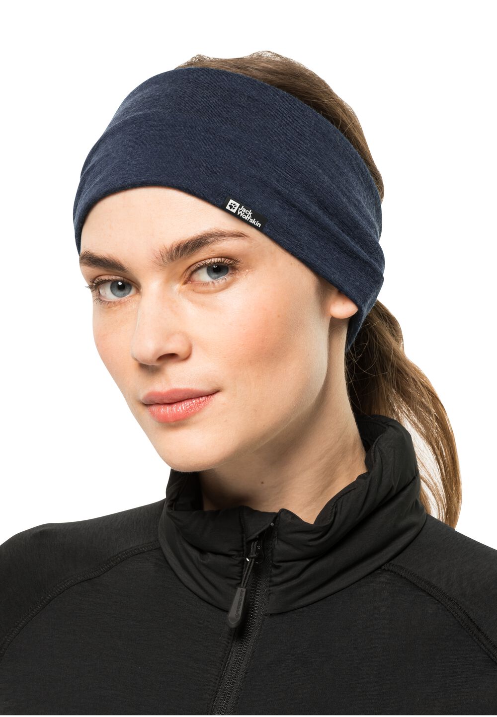 Jack Wolfskin Merino Stirnband Merino Headband one size blau night blue von Jack Wolfskin