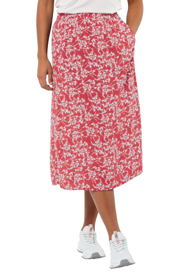 Jack Wolfskin Midirock Damen Sommerwiese Skirt XXL leaves soft pink Leaves Soft Pink von Jack Wolfskin