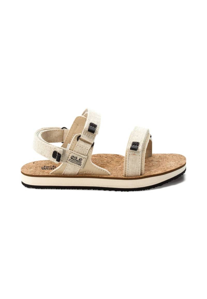 Jack Wolfskin Nachhaltige Trekkingsandale Damen Ecostride 2 Sandal Women 35.5 braun natural / cork von Jack Wolfskin