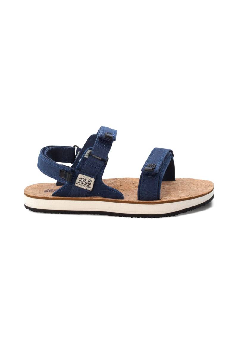 Jack Wolfskin Nachhaltige Trekkingsandale Damen Ecostride 2 Sandal Women 37 blau blue / cork von Jack Wolfskin