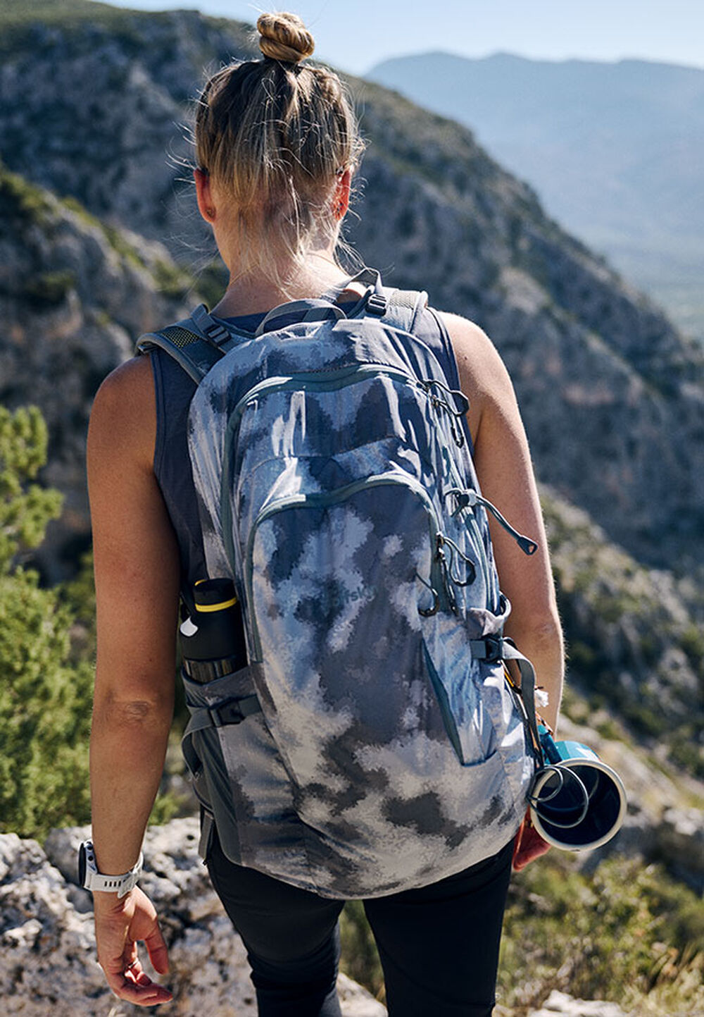 Jack Wolfskin Nachhaltiger leichter Wanderrucksack Athmos Shape Liter one size silver all over silver all over von Jack Wolfskin