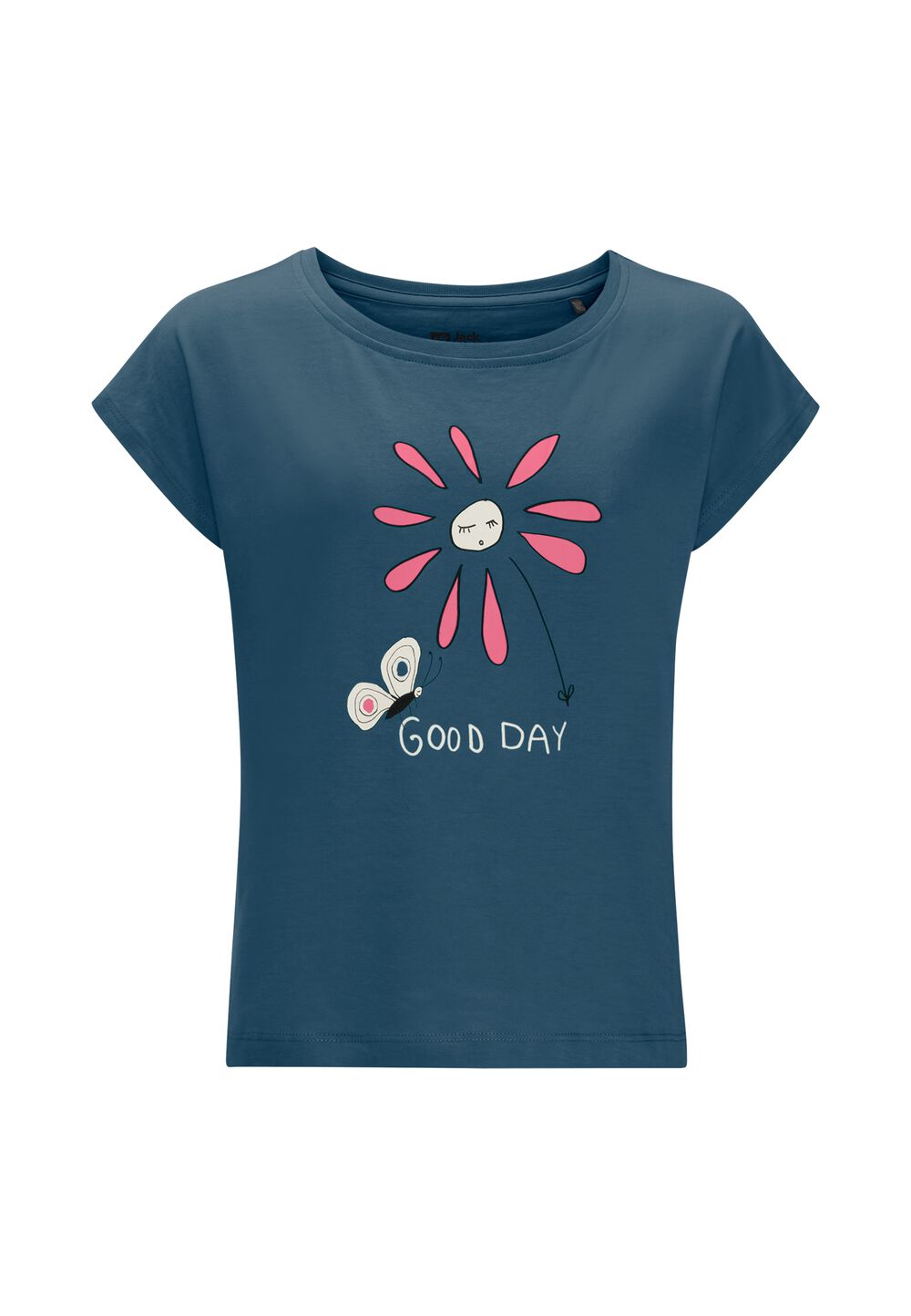 Jack Wolfskin Nachhaltiges T-Shirt Kinder Good Day T-Shirt Girls 92 dark sea dark sea von Jack Wolfskin