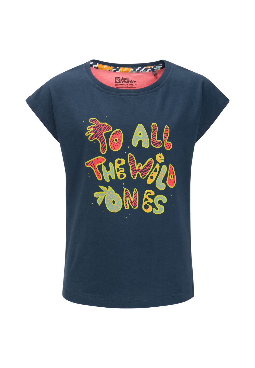 Jack Wolfskin Nachhaltiges T-Shirt Kinder Villi T-Shirt Girls 92 dark sea dark sea von Jack Wolfskin