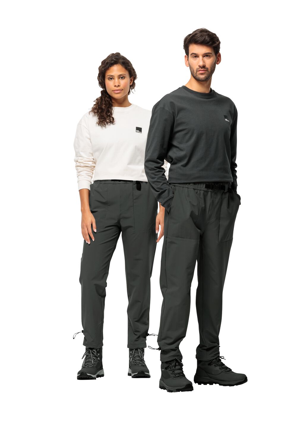 Jack Wolfskin Outdoor-Hose Kiebitzweg Pants M schwarz granite black von Jack Wolfskin