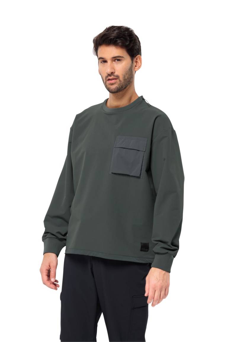 Jack Wolfskin Outdoor-Pullover Herren Wandermood Pullover Men 3XL grau slate green von Jack Wolfskin