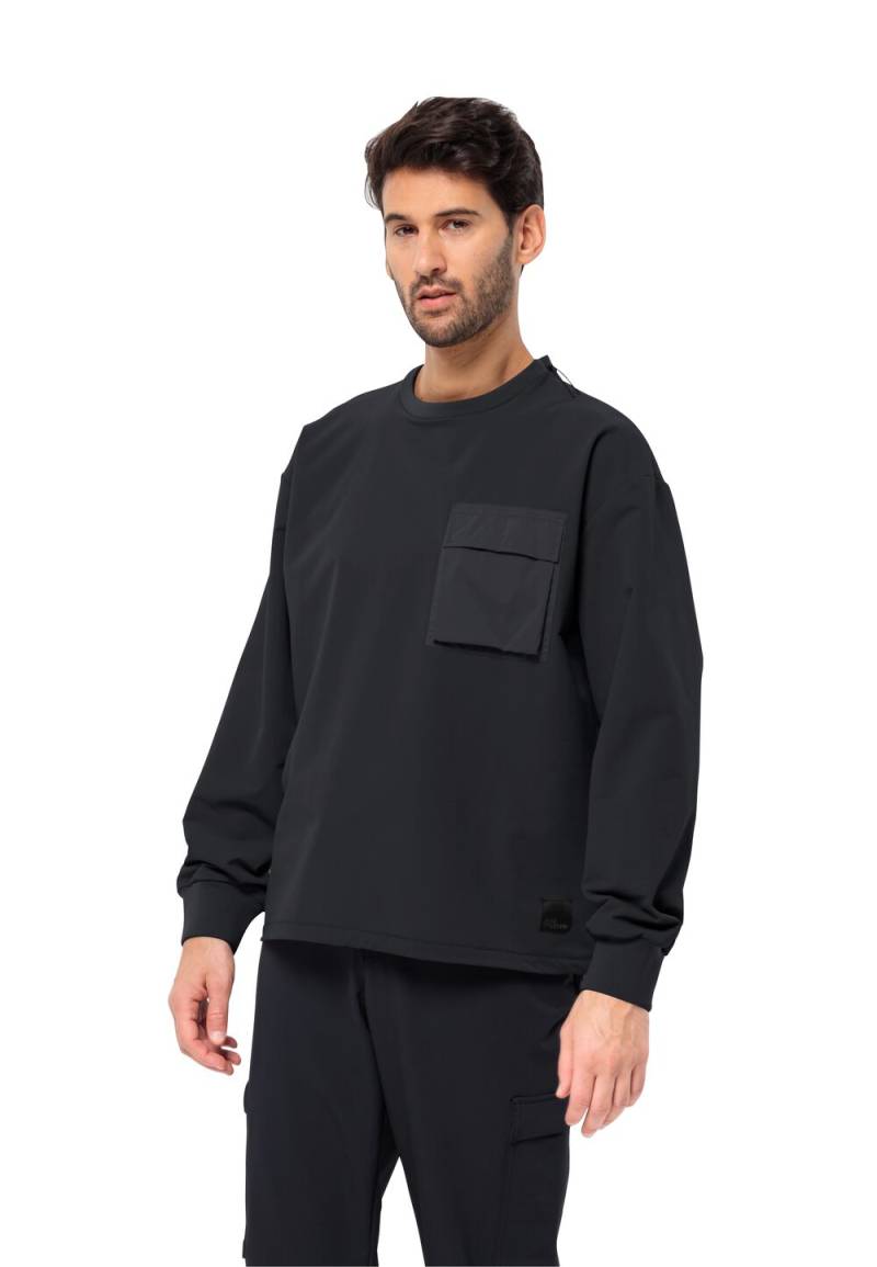 Jack Wolfskin Outdoor-Pullover Herren Wandermood Pullover Men XL black black von Jack Wolfskin
