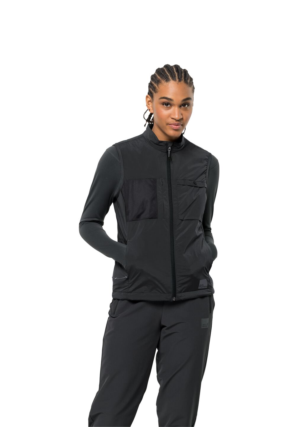 Jack Wolfskin Outdoor-Weste Damen Bike Commute Ins Vest Women XS phantom phantom von Jack Wolfskin