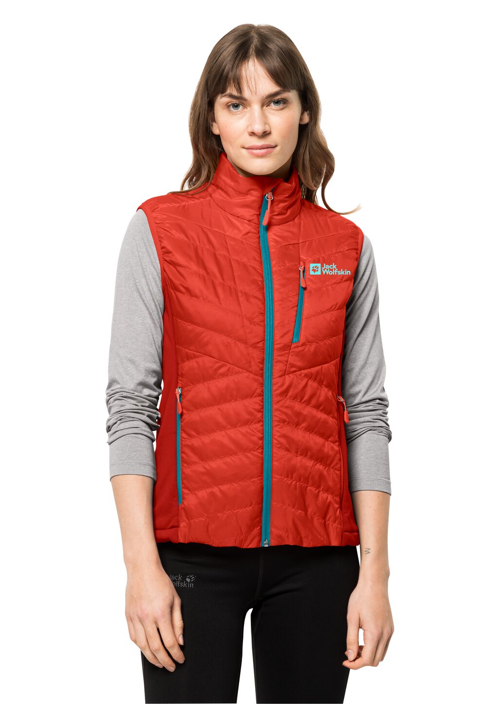 Jack Wolfskin Outdoor-Weste Damen Routeburn Pro Ins Vest Women L tango orange tango orange von Jack Wolfskin