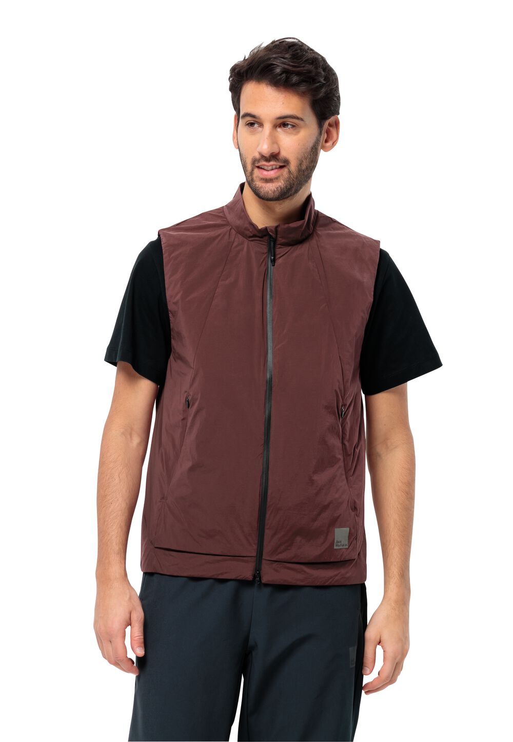 Jack Wolfskin Outdoor-Weste Herren Bike Commute Ins Vest Men XL dark maroon dark maroon von Jack Wolfskin