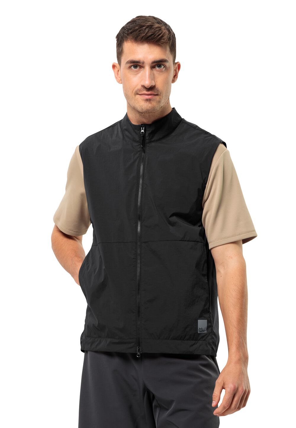 Jack Wolfskin Outdoor-Weste Herren Bike Commute Wind Vest Men S phantom phantom von Jack Wolfskin