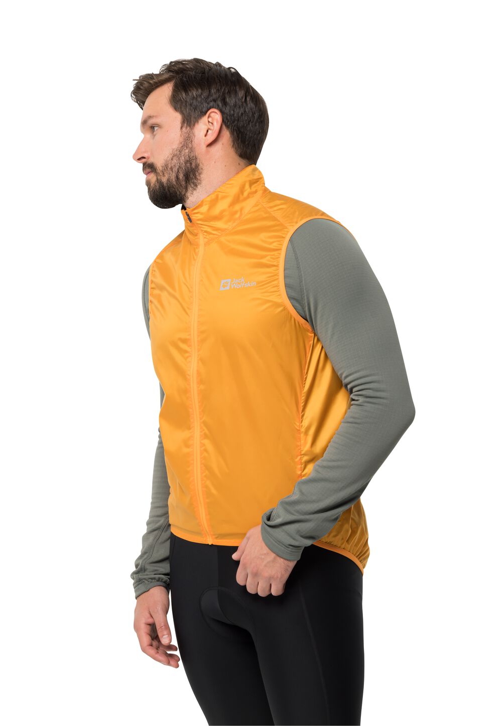 Jack Wolfskin Outdoor-Weste Herren Morobbia Wind Vest Men L braun orange pop von Jack Wolfskin