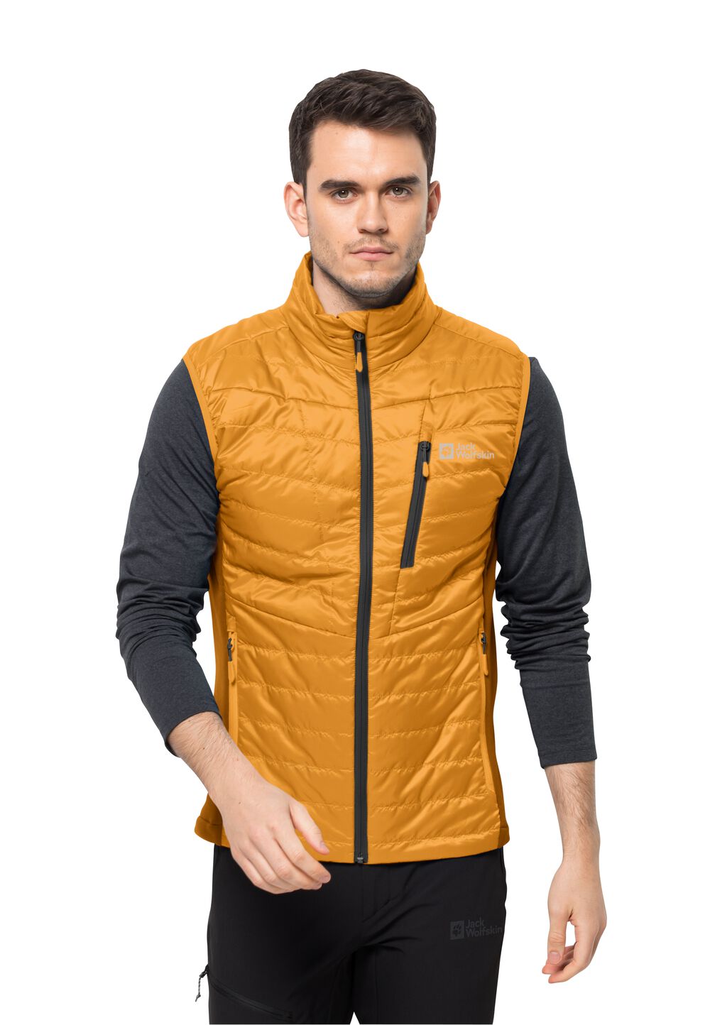 Jack Wolfskin Outdoor-Weste Herren Routeburn Pro Ins Vest Men 3XL braun orange pop von Jack Wolfskin