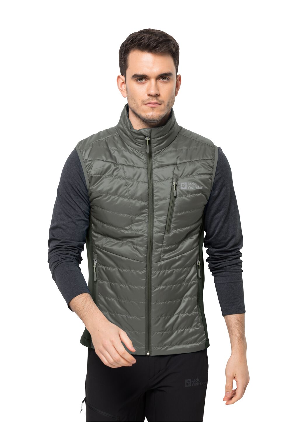 Jack Wolfskin Outdoor-Weste Herren Routeburn Pro Ins Vest Men L gecko green gecko green von Jack Wolfskin