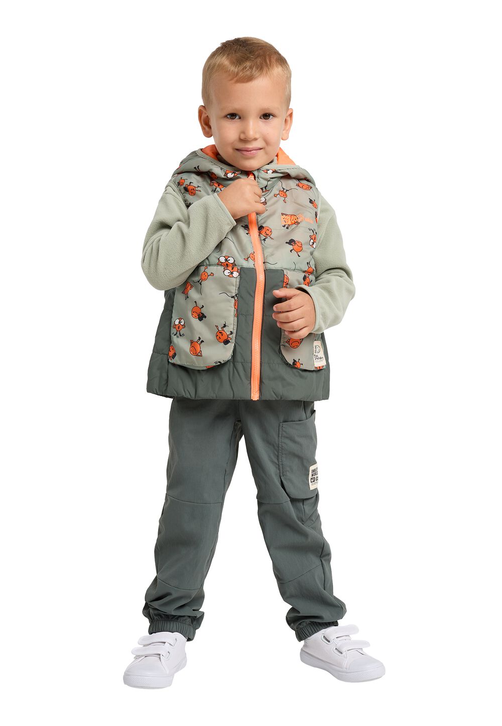 Jack Wolfskin Outdoor-Weste Kinder Smileyworld AOP Vest Kids 140 icon mint leaf Icon Mint Leaf Jack Wolfskin Outdoor-Weste Kinder Smileyworld AOP Vest Kids 140 icon mint leaf Icon Mint Leaf von Jack Wolfskin