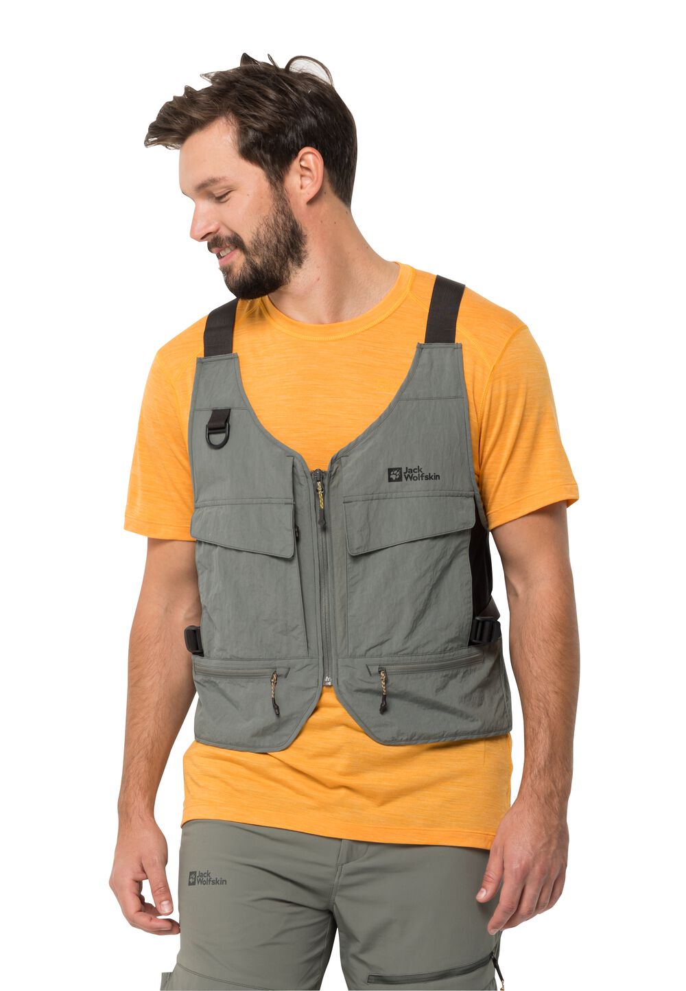 Jack Wolfskin Outdoor-Weste Unisex Diskovera Utility Vest OS gecko green gecko green von Jack Wolfskin