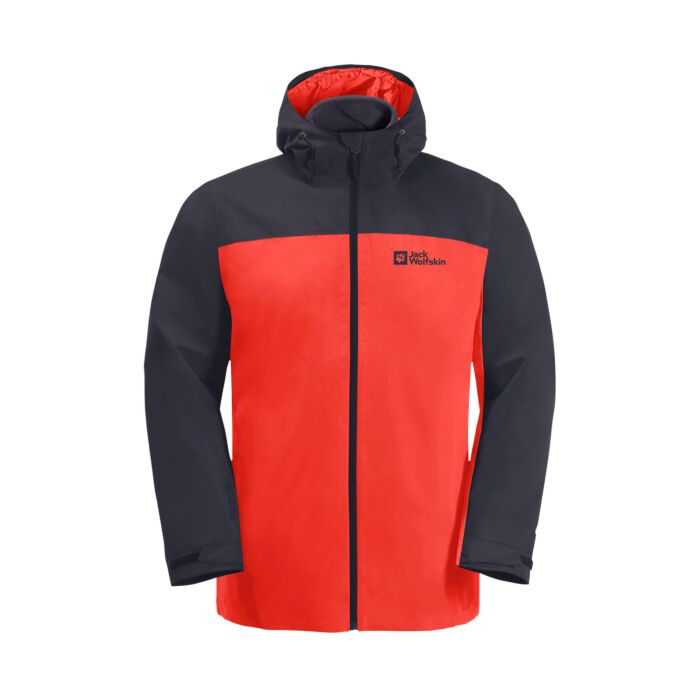 Jack Wolfskin Outdoorjacke 3 in 1 JKT M, rot, XL von Jack Wolfskin