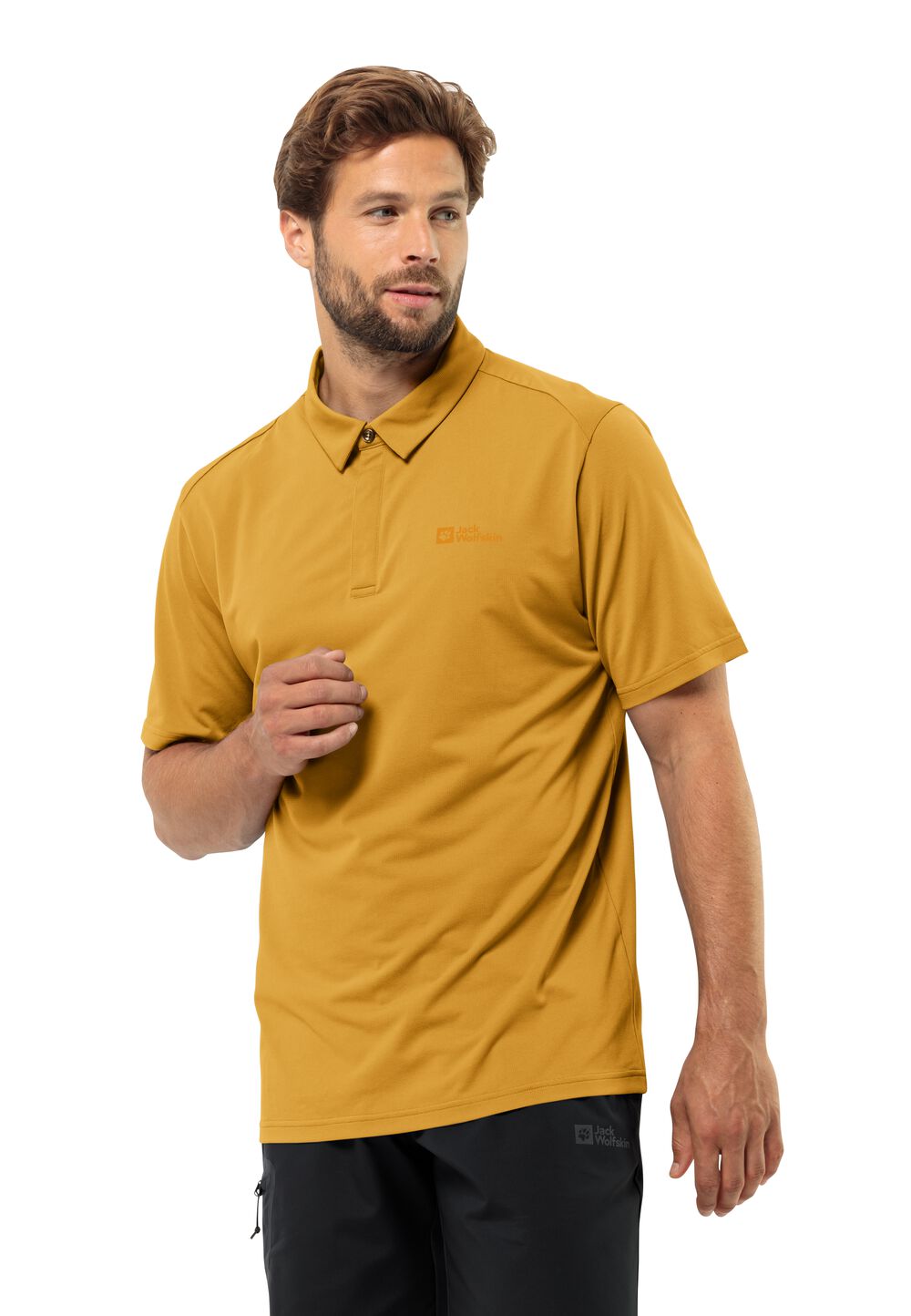 Jack Wolfskin Poloshirt Herren Delgami Polo Men 3XL braun curry von Jack Wolfskin