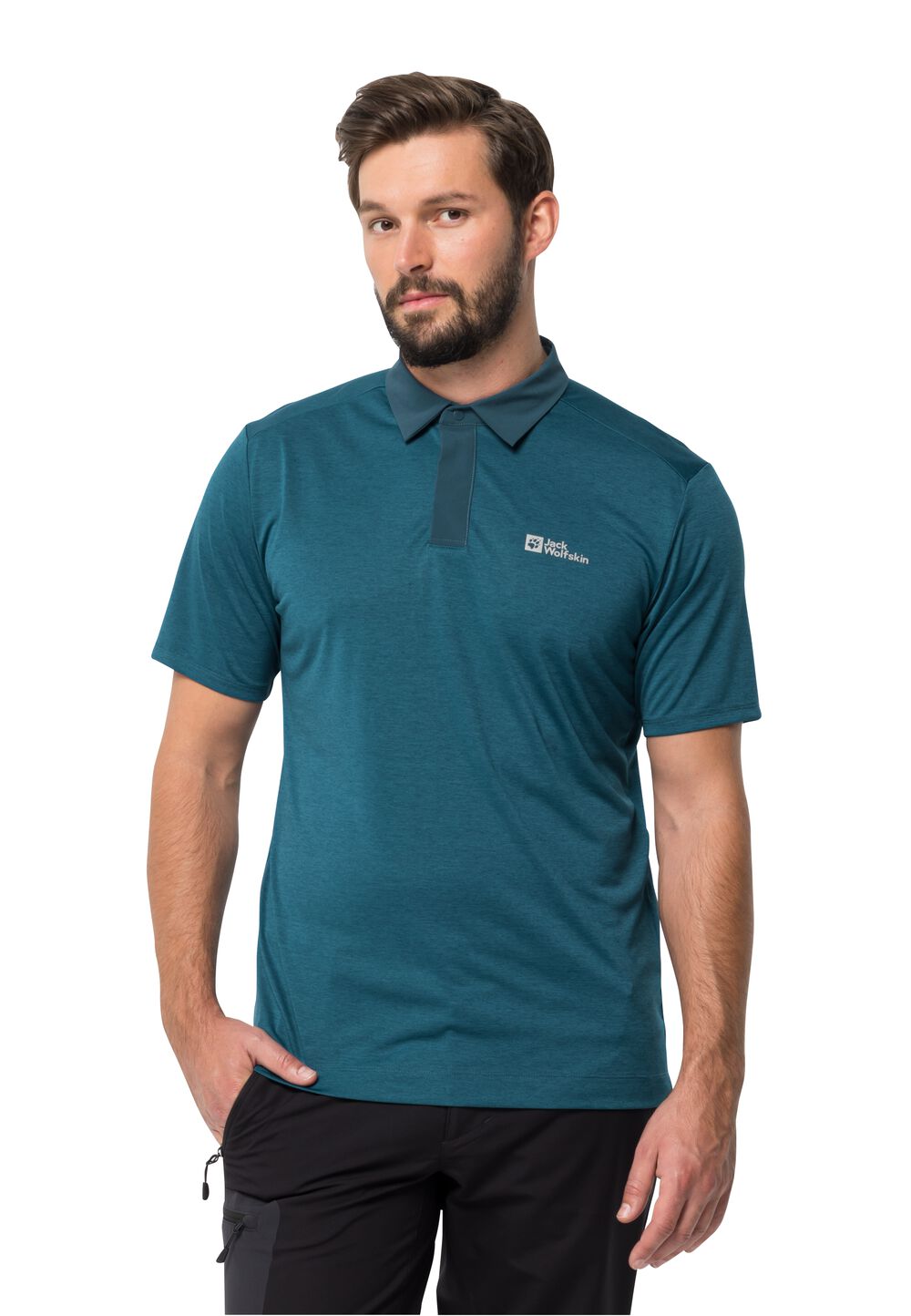 Jack Wolfskin Poloshirt Herren Packs & GO Polo Men XXL blue daze blue daze von Jack Wolfskin